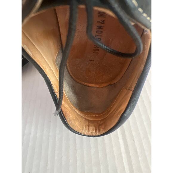 Johnston & Murphy Mens Shuler Bicycle toe Oxford Lace Up Dress  Black Size 11 - Picture 9 of 14